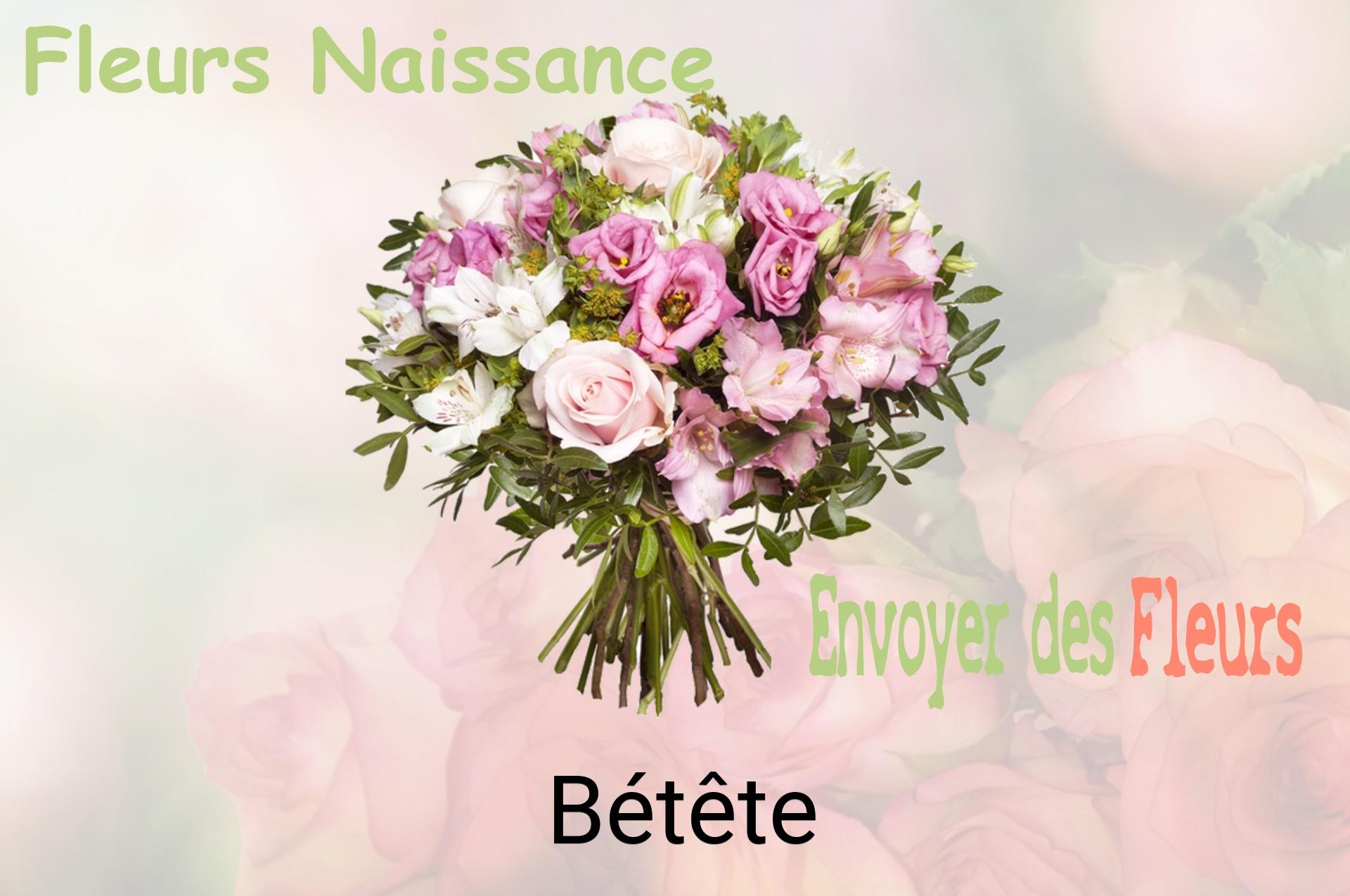 Bouquet de fleurs de naissance livré à Bétête